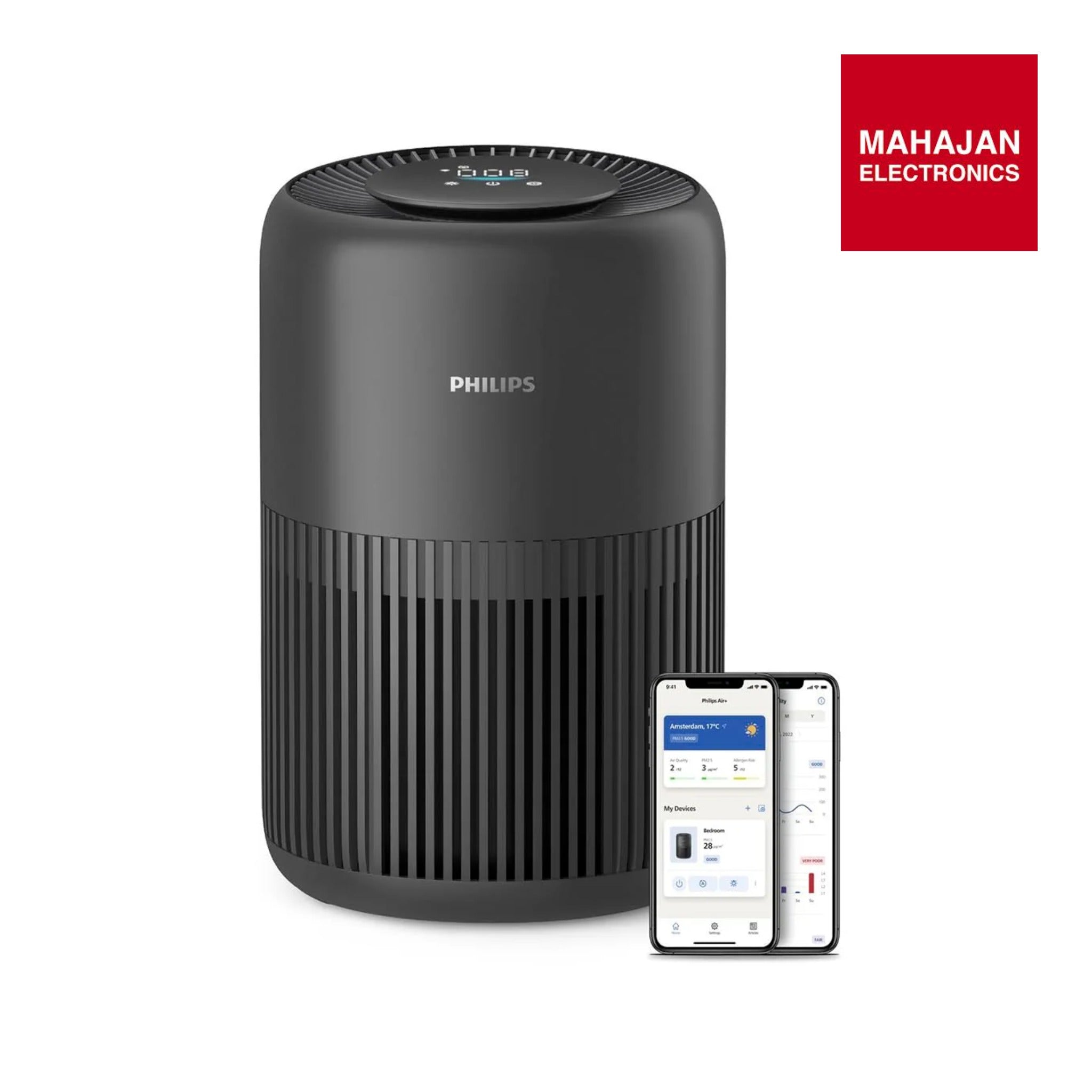 Philips AC0951 Air Purifier 900 Series, HEPA NanoProtect + Active Carbon Filter, CADR 250m³/h for 65m² Allergy Sufferers, Quiet, Intelligent and Energy Efficient-Online Mahajan Electronics