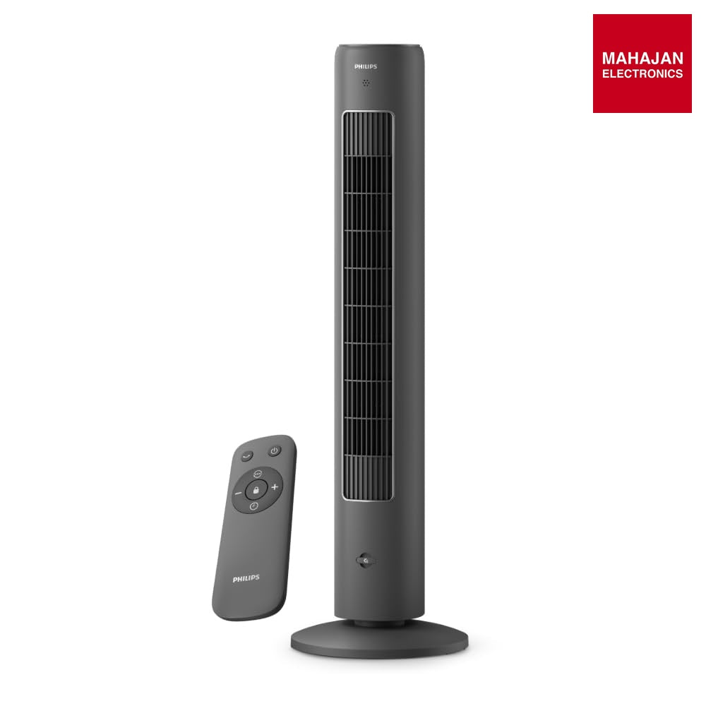 Philips CX 5535/11 Bladeless Tower Fan | Remote & Touch Control | Quiet Operation | 60° Oscillation – Mahajan Electronics Online.