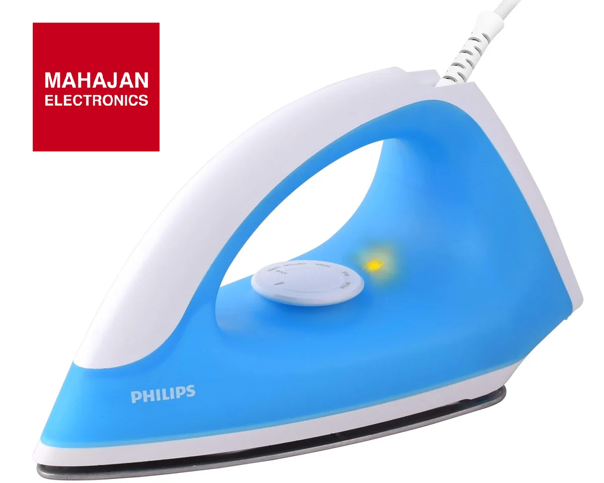 Philips GC090 750 W Dry Iron (Blue) Mahajan Electronics Online