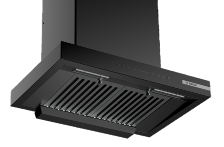 Bosch DWB68IJ60I glass Kitchen Chimney (Touch Control Black) Mahajan Electronics Online