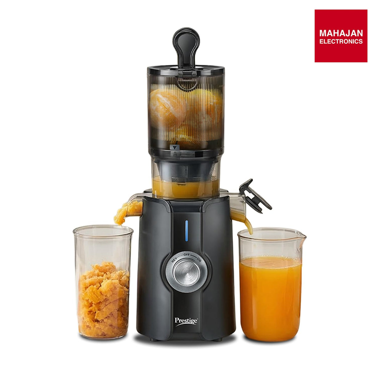 Prestige Natura 200W Cold Press Slow Juicer 65 RPM Black-Online Mahajan Electronics