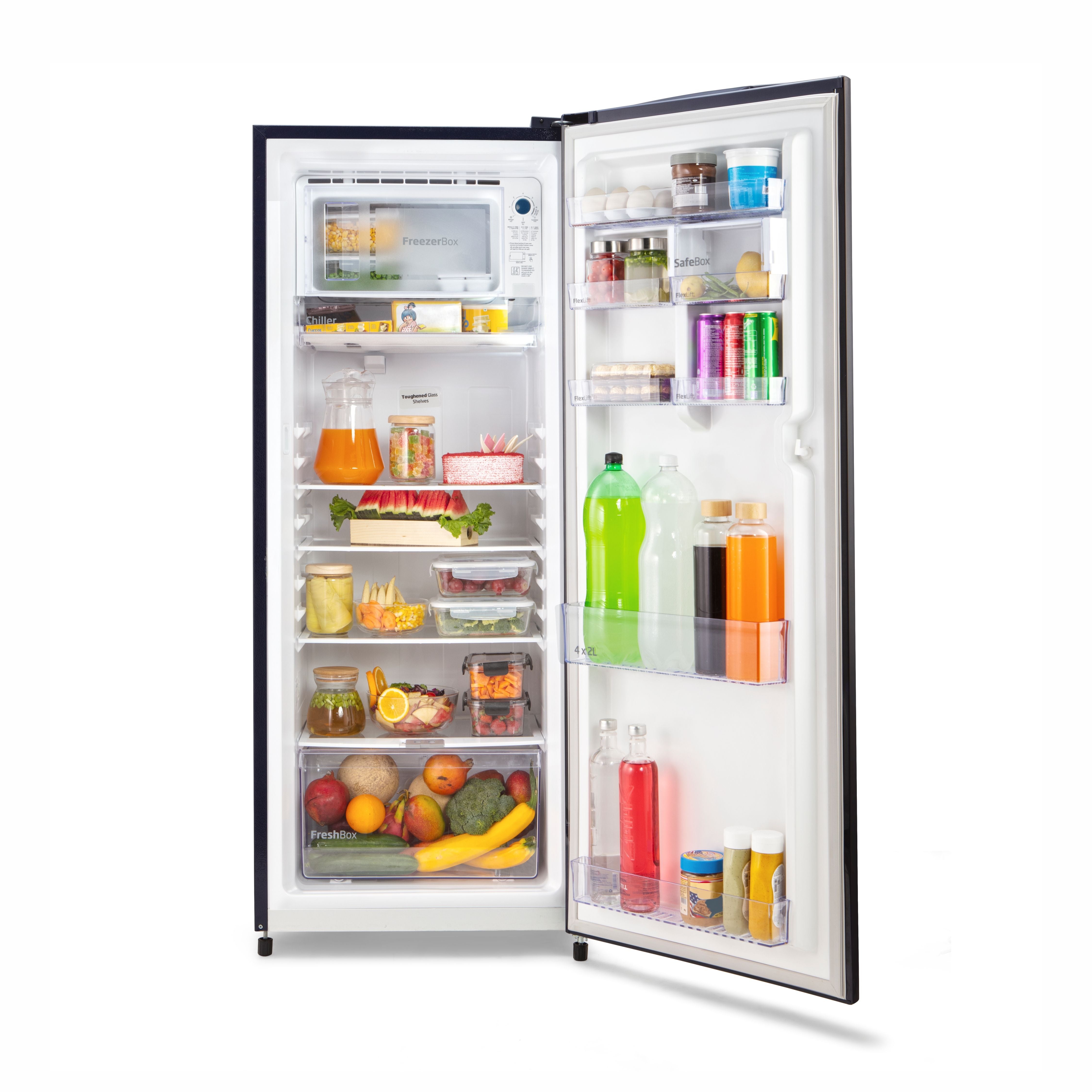 Voltas Beko VOLTBEK - RDC220V / 5W0BBE0M000UGD 185L 5 Star Single Door Refrigerator Bonita Blue, | Direct Cool | Fresh Box Technology | Energy Efficient mahajan electronics