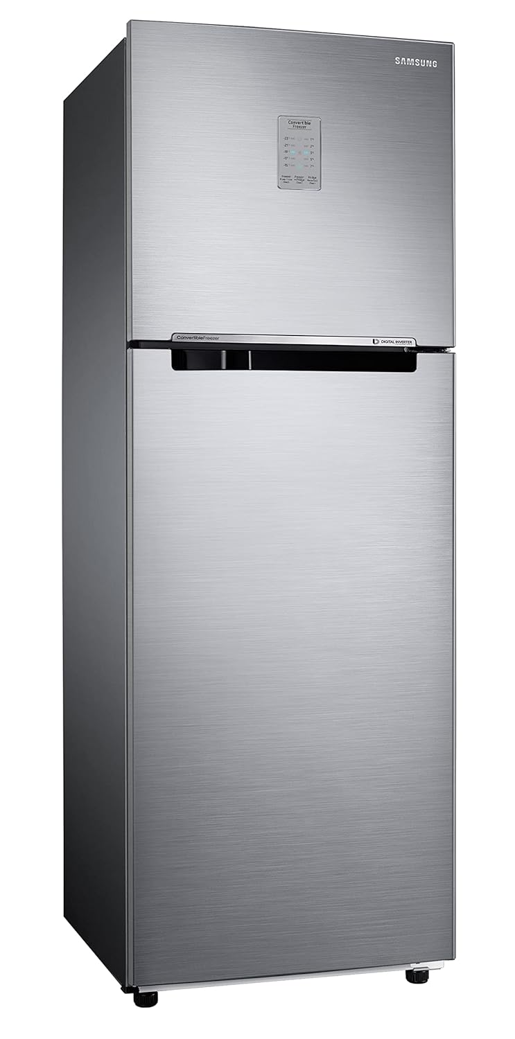 Samsung 256L 2 Star Inverter Frost-Free Convertible 3 In 1 Double Door Refrigerator (RT30C3732S8/NL,Elegant Inox 2023 Model) - Mahajan Electronics Online