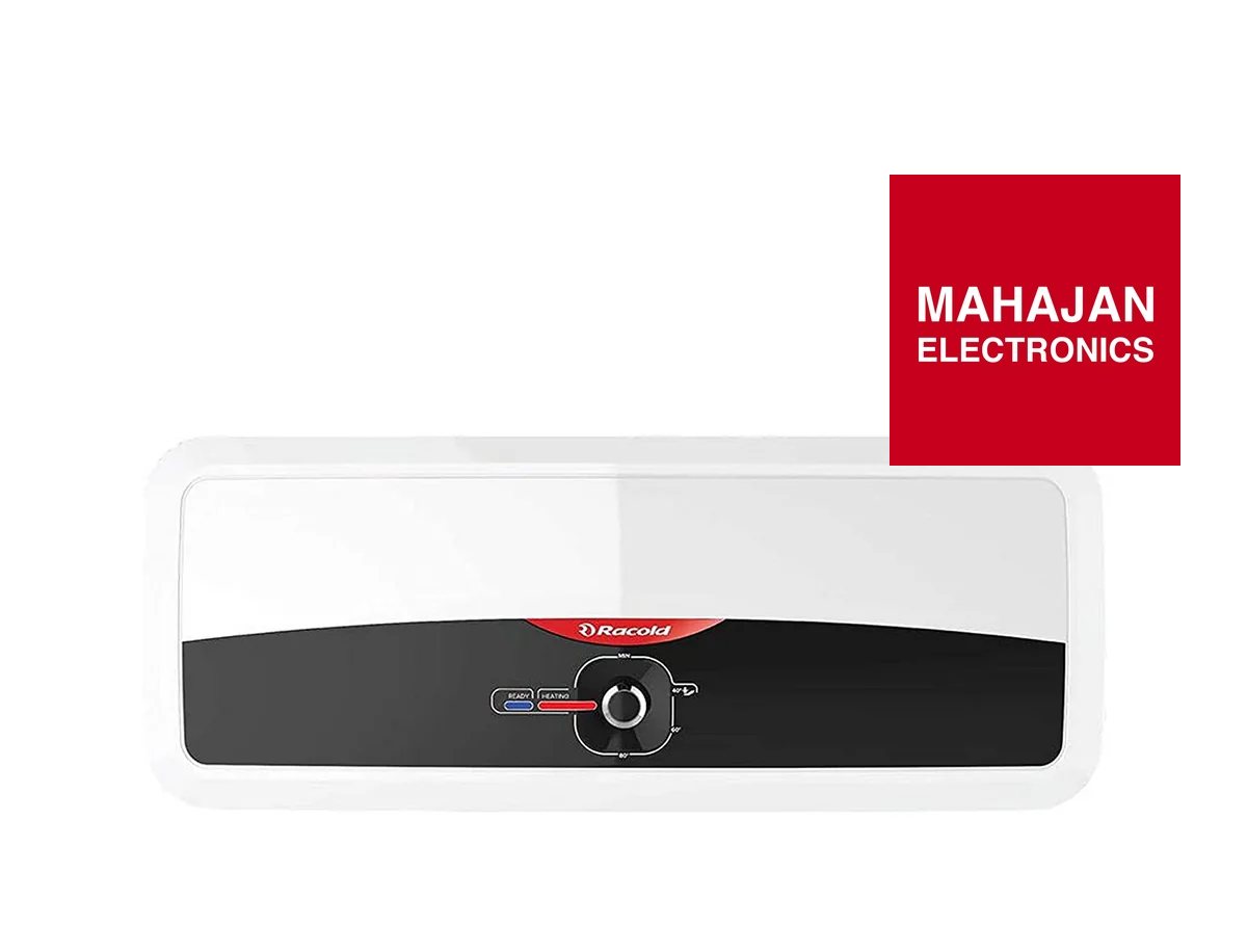 Racold Andris Slim 20 Litres Horizontal 4 Star Water Heater, White - Mahajan Electronics Online