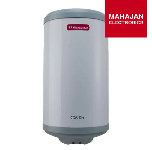 Racold CDR DLX Plus vertical storage water geyser, 5 Star, Titanium Plus tank – Mahajan Electronics Online.
