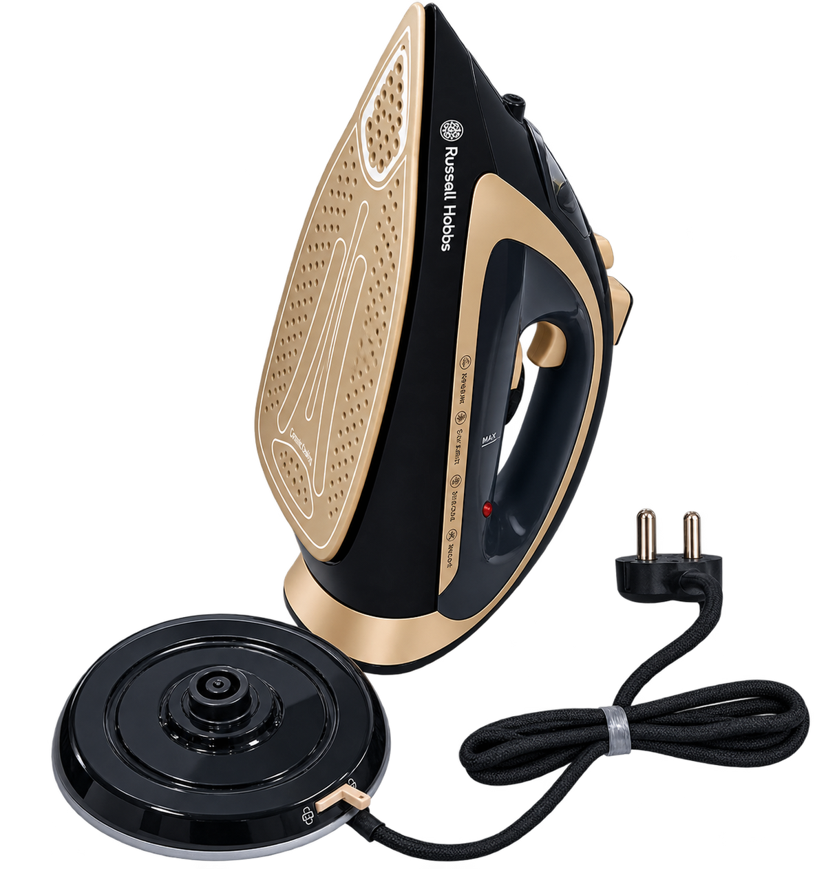 Russell Hobbs FLOWSTEAM 2400W Garment Steamer Cordless Freedom With Charging Base Black) Russell Hobbs
