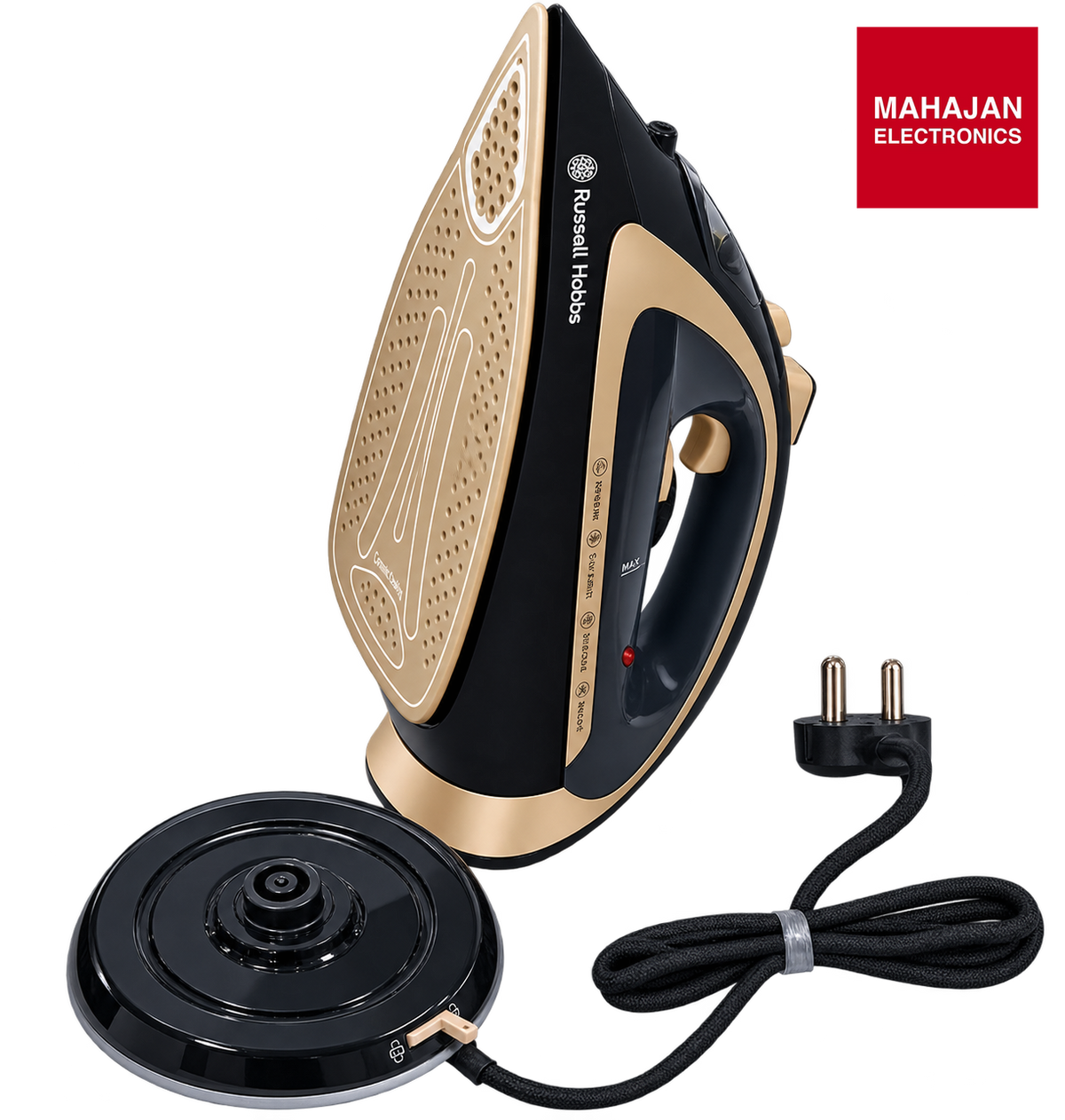 Russell Hobbs FLOWSTEAM 2400W Garment Steamer Cordless Freedom With Charging Base, Black – Mahajan Electronics Online.