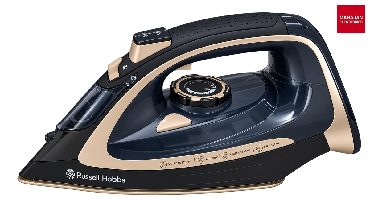 Russell Hobbs FLOWSTEAM 2400W Garment Steamer Cordless Freedom With Charging Base, Black – Mahajan Electronics Online.