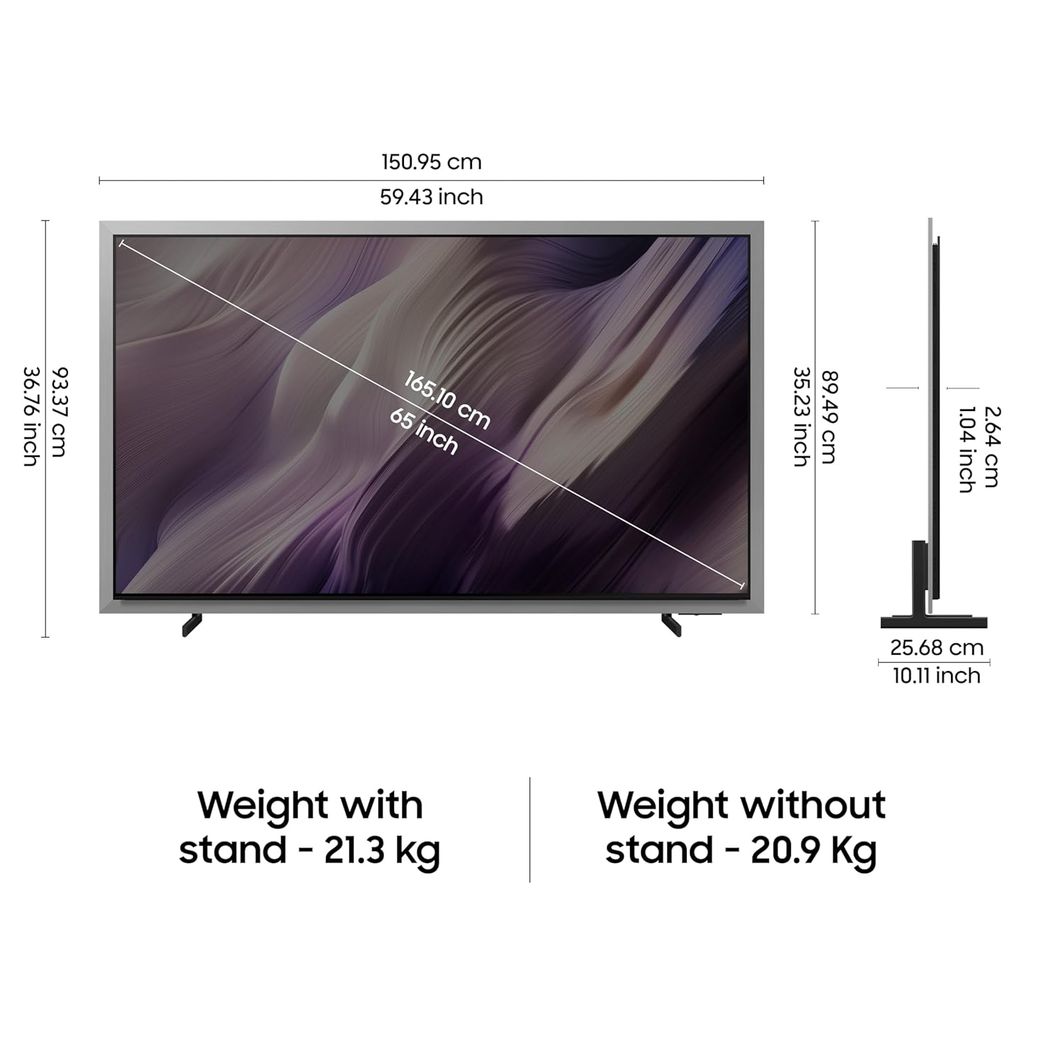Samsung QA65S95HXULXL 65 Inch OLED 4K Smart AI TV | Vision AI | NQ4 AI Gen3 Processor | Motion Xcelerator 165Hz-Online Mahajan Electronics