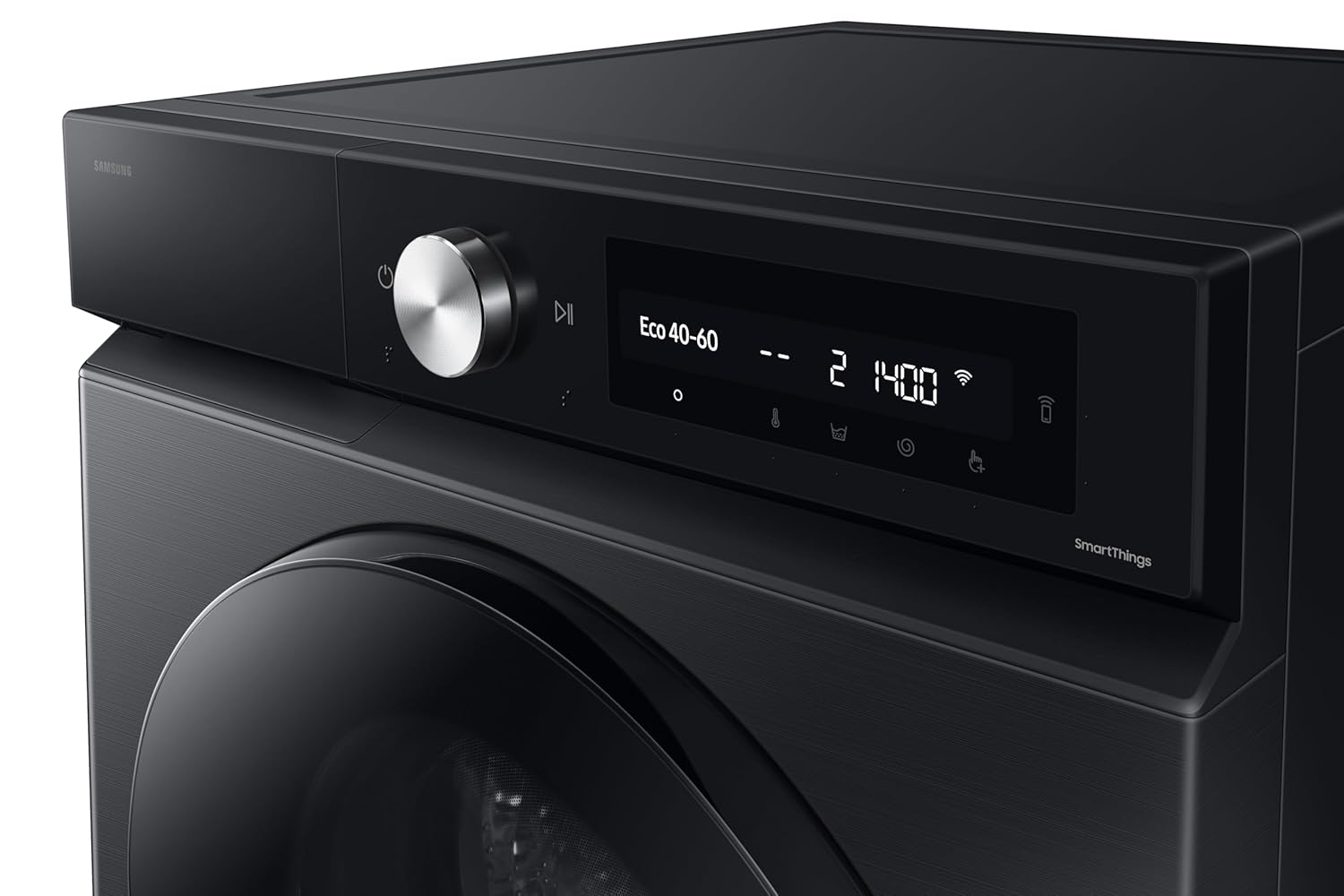 Samsung WW12DB7B24GBTL, Black 12 kg, 5 Star, AI Control, Super Speed, Wi-Fi, Hygiene Steam with Inbuilt Heater, Digital Inverter, Fully-Automatic Front Load Washing Machine. Mahajan Electronics Online