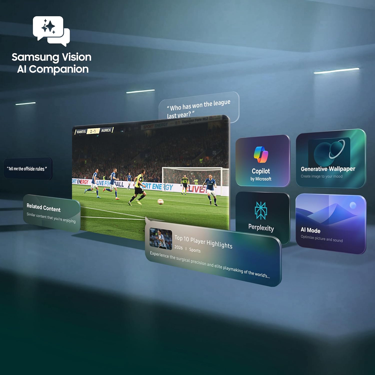Samsung UA50U8300HULXL 50 inches Crystal UHD 4K Samsung Vision AI Smart TV-Online Mahajan Electronics
