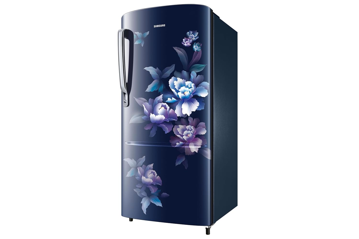 Samsung 183 L, 2 Star, Digital Inverter, Direct-Cool Single Door Refrigerator ( Himalayan Poppu Blue, Single Touch Defrost, 2026 Model)-Online Mahajan Electronics