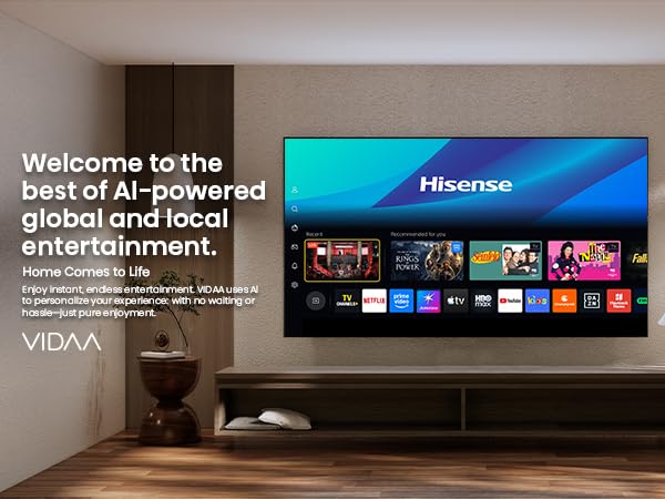 Hisense 55 Inch 55UR8S | RGB MiniLED | Hi-View AI Engine RGB | Native 180Hz Game Mode | Up to 3500 nits Peak Brightness | IMAX Enhanced | 2.1.2 Multi-Channel Surround | AI RGB Light Sensor-Online Mahajan Electronics