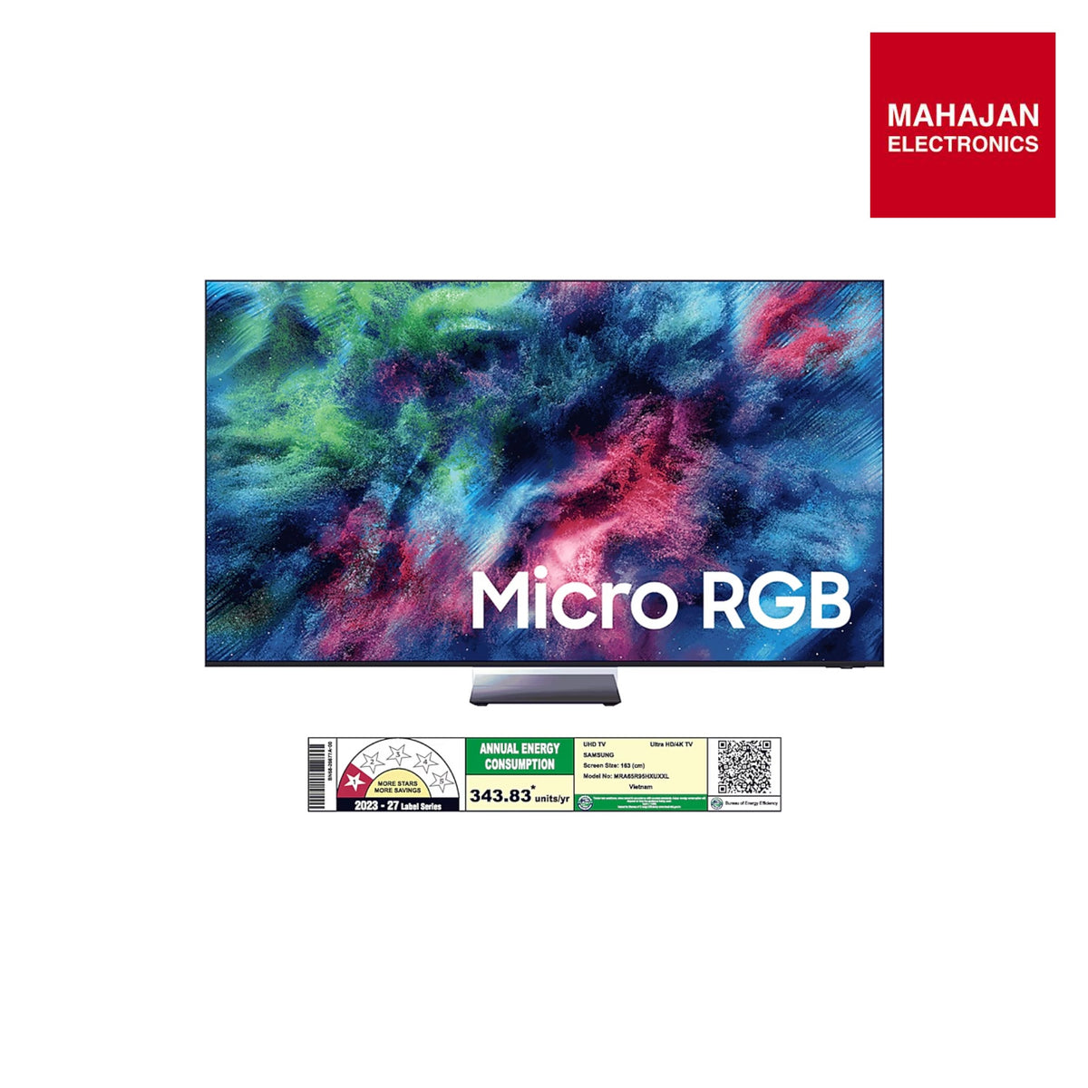 SAMSUNG 65R95H 65-Inch (165 cm) Micro RGB 4K Ultra HD Smart TV – 2026 Model – Mahajan Electronics Online.