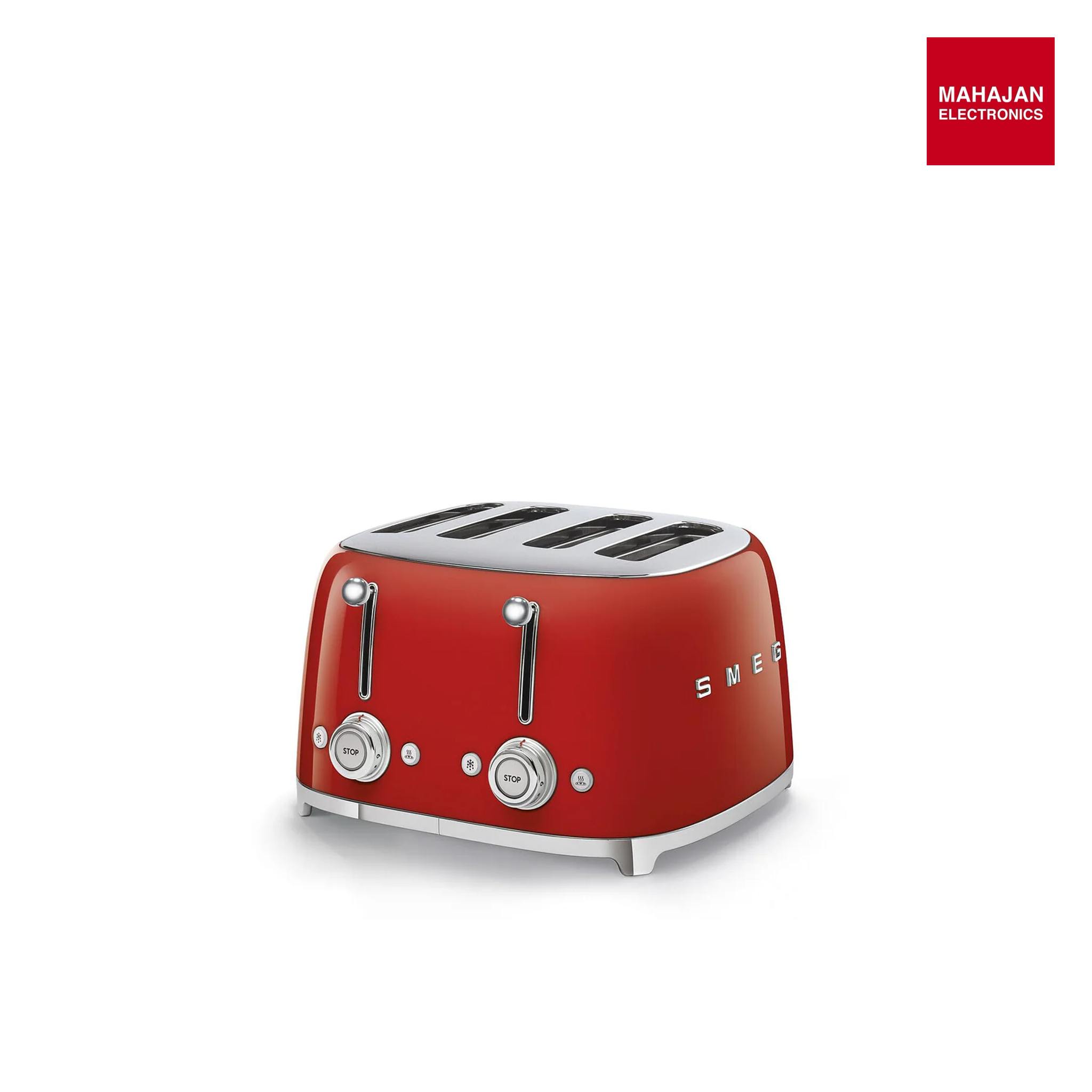 SMEG TSF03RDEU| Toaster 4 slices 50's Style | Colour : Red Mahajan Electronics Online