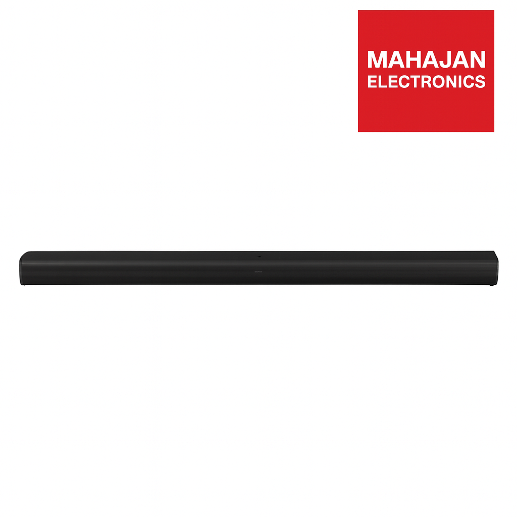Black electronic device with Mahajan Electronics logo on a white background