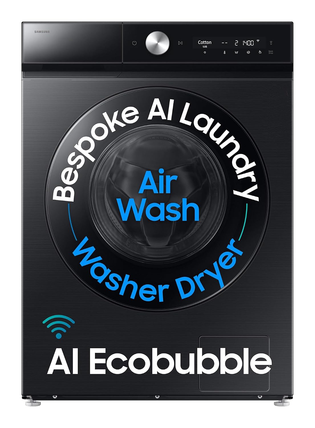 Samsung WD12FB8B94GBTL 12/7 kg Washer Dryer Black