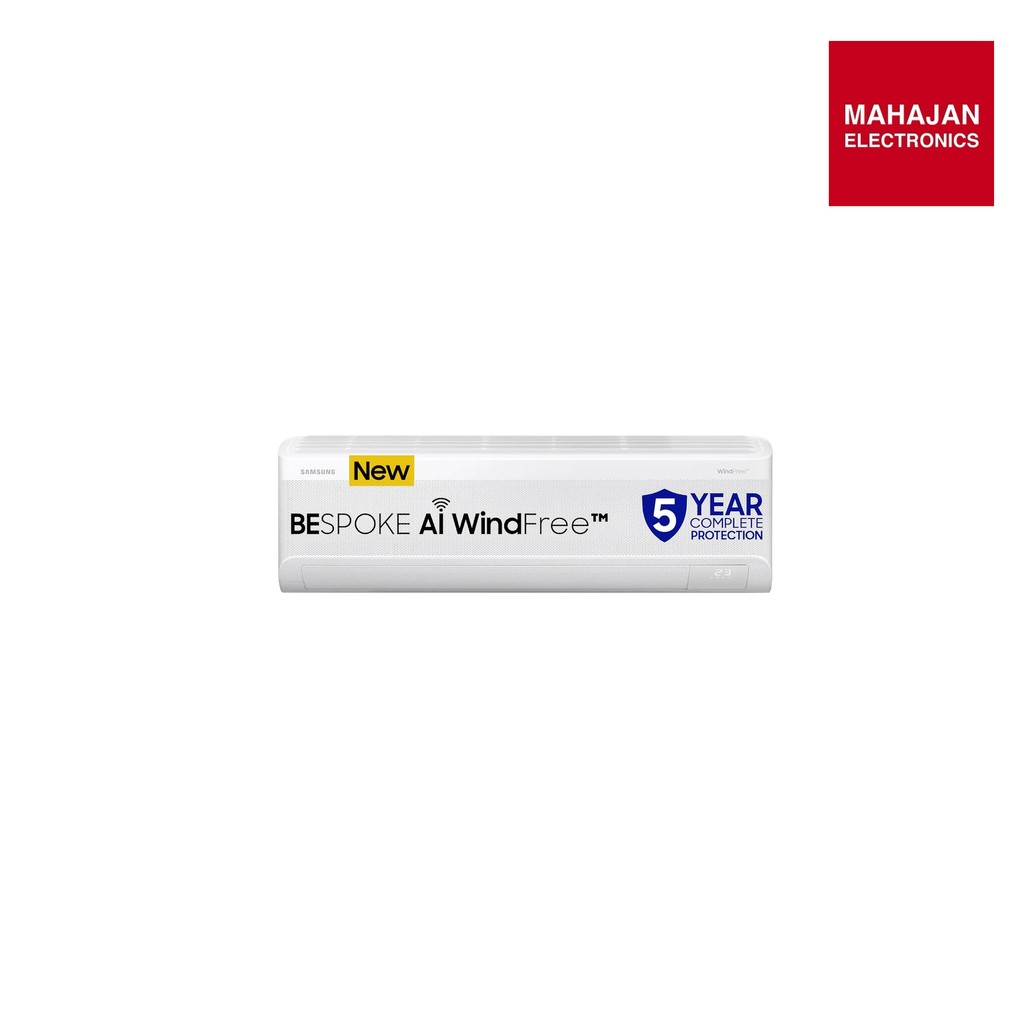 Samsung AR60H18D13WNNA 1.5 Ton 3 Star Bespoke AI WindFree Inverter Smart Split AC (2026 Model, WiFi, Energy Saving, Voice Control, Powerful Cooling, Digital Inverter, 4 Way swing, 5 Step Convertible) Mahajan Electronics Online