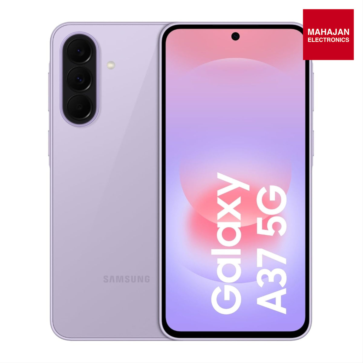 Samsung Galaxy A37 5G (Awesome Lavender, 8GB RAM, 128GB Storage), Agentic AI, Triple Camera with Nightography Video, 2 Days Battery Life, 6 Gen OS Upgrades, IP68, 7.4mm Sleek, with No Cost EMI Samsung – Mahajan Electronics Online.