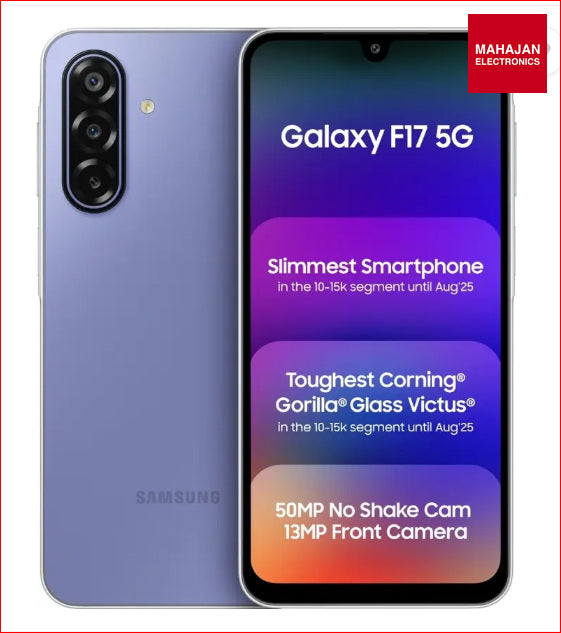 Samsung Galaxy F17 5G (Violet Pop, 128 GB) (6 GB RAM) Samsung – Mahajan Electronics Online.