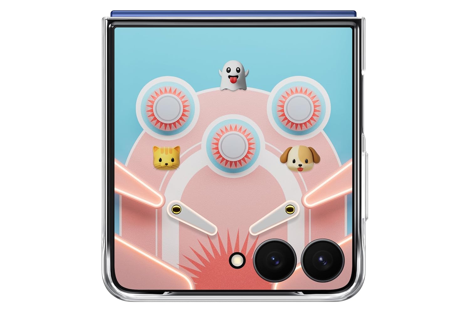 Samsung Galaxy Flip7 Flipsuit Case (Transparent) | Ultra Slim Polycarbonate | Anti-Yellowing | Customizable LED Animation | Eco-Friendly Build | Wireless Charging Compatible