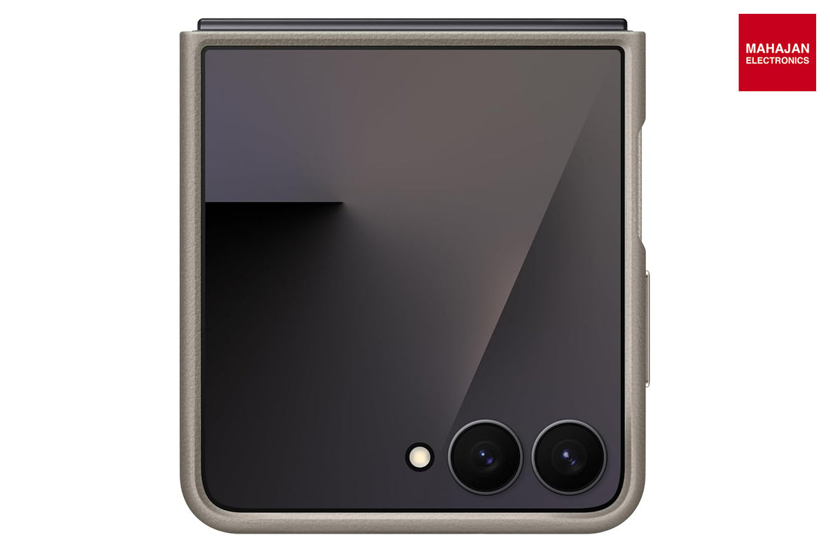 Samsung Galaxy Flip7 Kindsuit Case (Gray) | Vegan Leather | Original Samsung Accessory Samsung – Mahajan Electronics Online.