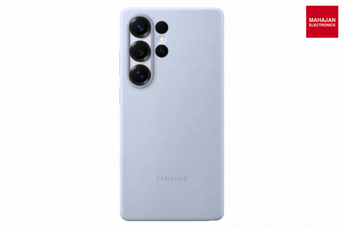 Samsung Galaxy S25 Ultra Kindsuit Case Light Blue – Eco Leather Slim Back Cover Samsung – Mahajan Electronics Online.