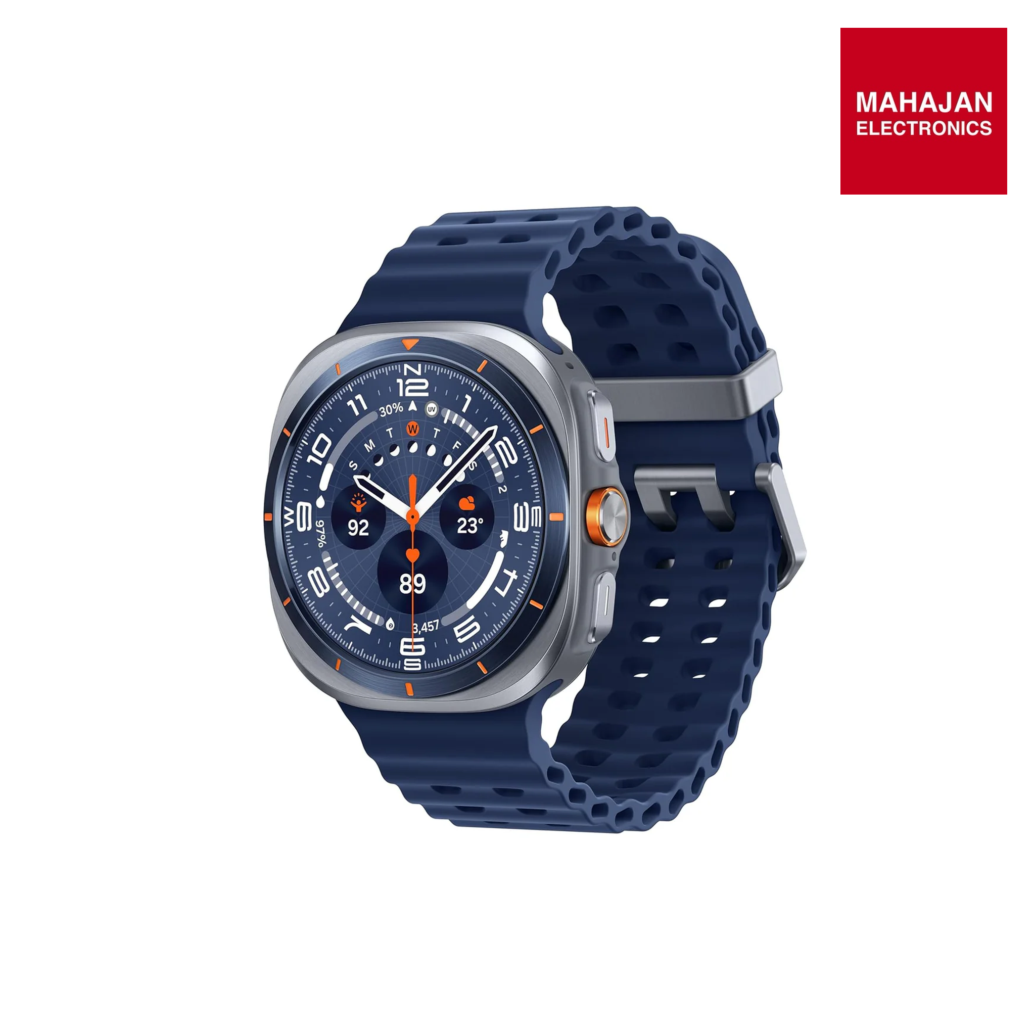 Samsung Galaxy Watch Ultra (47mm, LTE, Titanium Blue) with Upto 100h Battery | 3nm Processor | Dual GPS | Quick Button/Siren | Sapphire Glass | 10ATM & IP68 | BP & ECG Monitor | Energy Score & Ages Mahajan Electronics Online