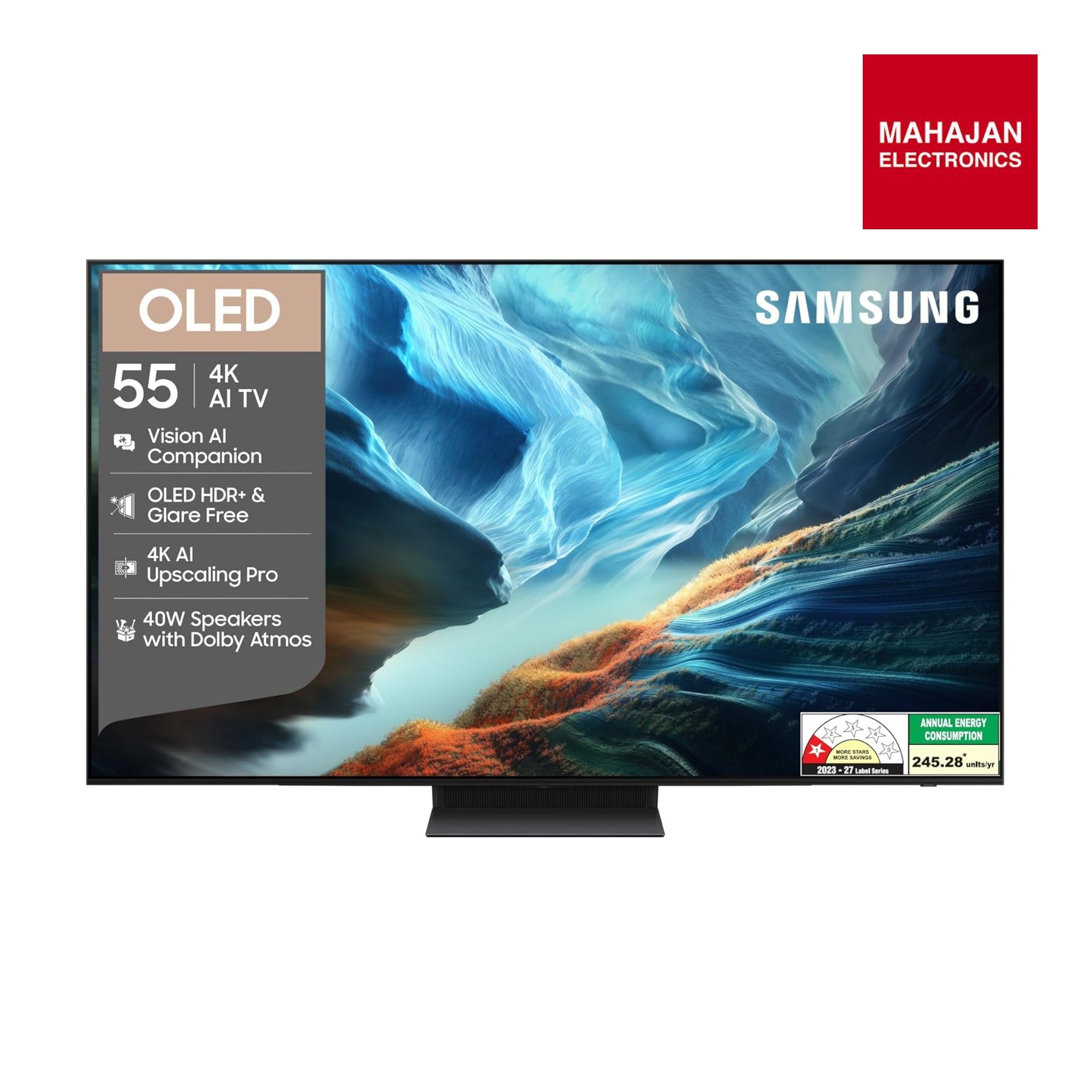 Samsung QA55S90HAULXL 55 Inch OLED 4K Smart AI TV | Vision AI | NQ4 AI Gen3 Processor | OLED HDR+ | Motion Xcelerator 165Hz - Online Mahajan Electronics