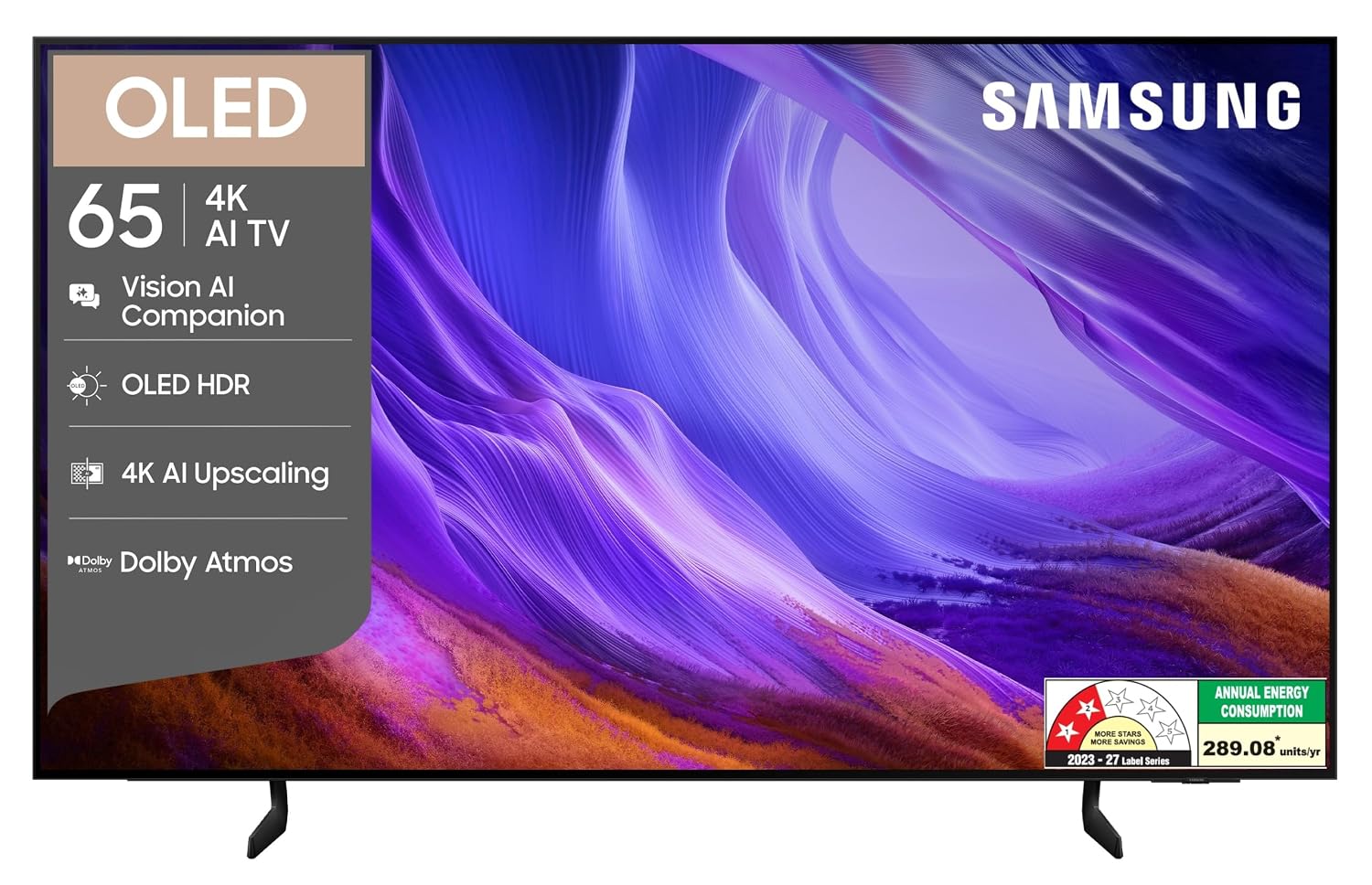 Samsung QA65S85HAELXL 65 inches OLED 4K Samsung Vision AI Smart TV Samsung online mahajan electronics