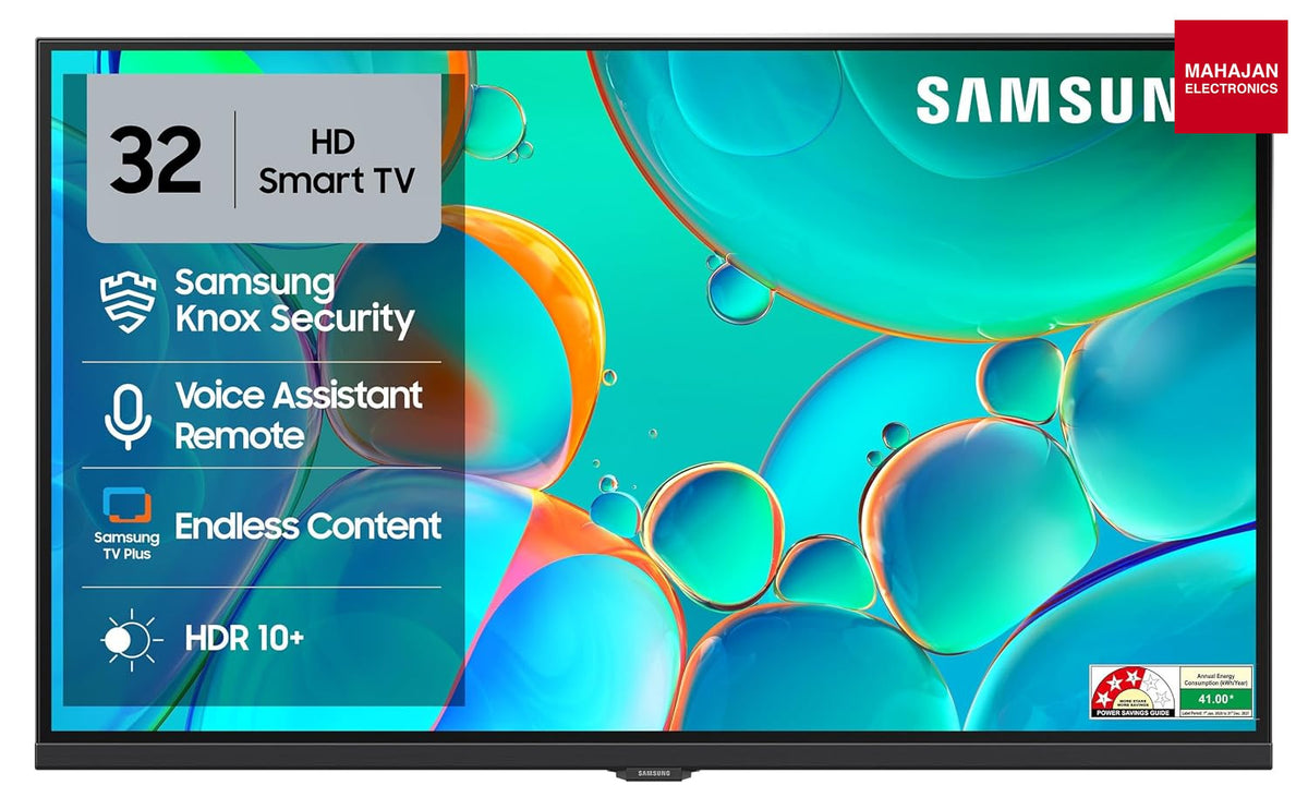 Samsung UA32H4680FUXXL 32 Inch HD Smart LED TV HDR10 Plus PurColor Tizen Black-Online Mahajan Electronics