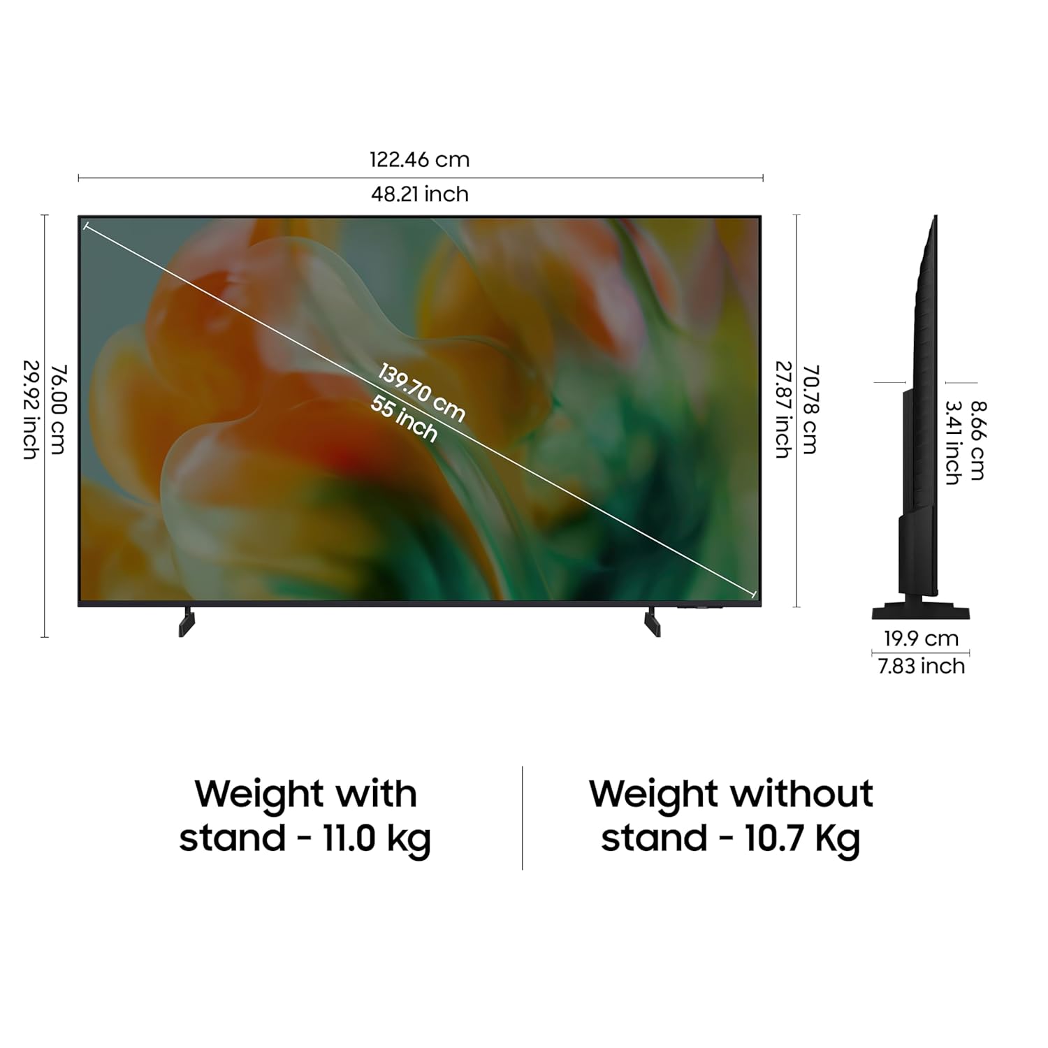 Samsung UA55M80HAULXL 55 inches Mini LED 4K Samsung Vision AI Smart TV-Online Mahajan Electronics