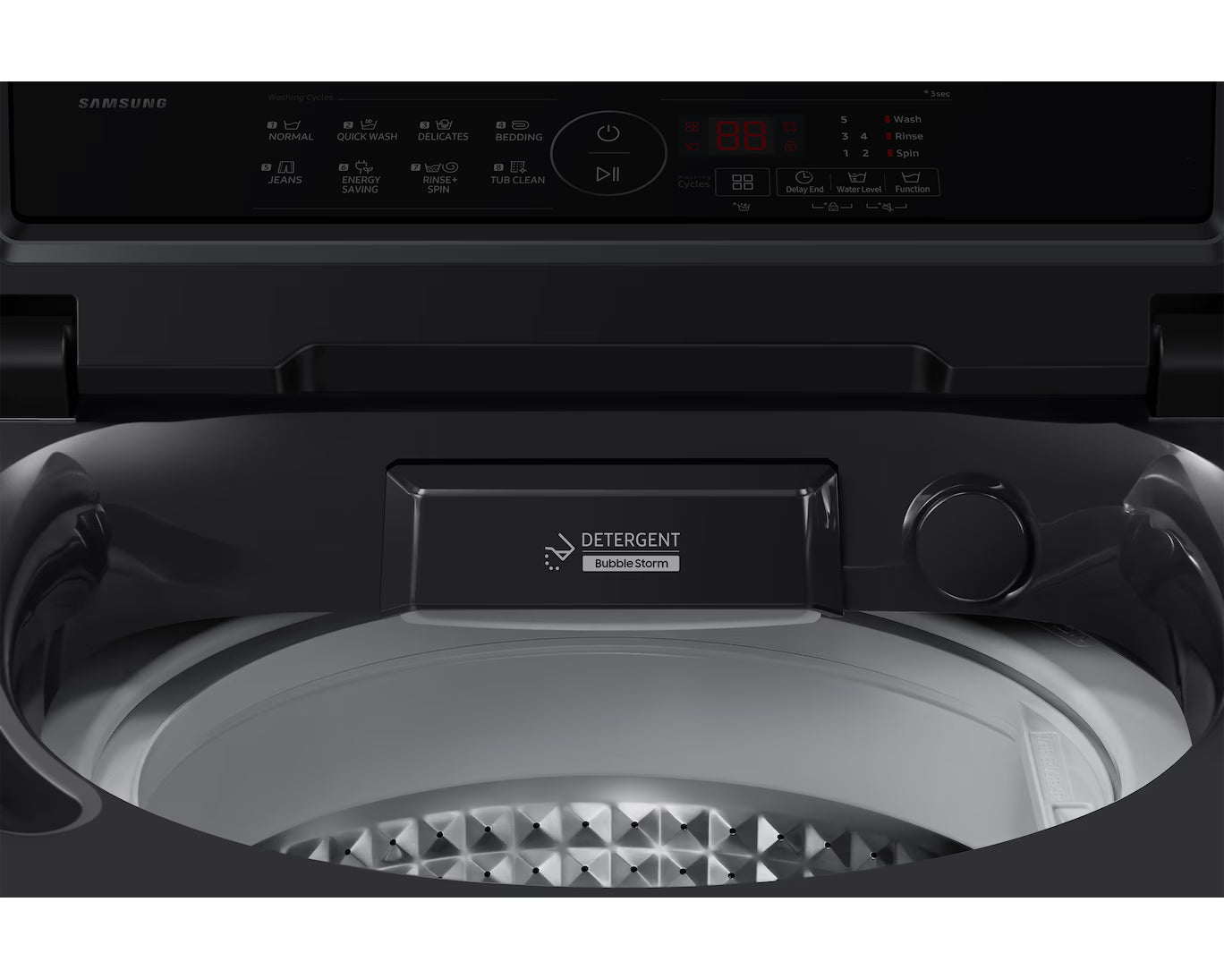Samsung WA40F08D1C/TL 8 Kg 5 Star Fully Automatic Top Load Washing Machine-Online Mahajan Electronics