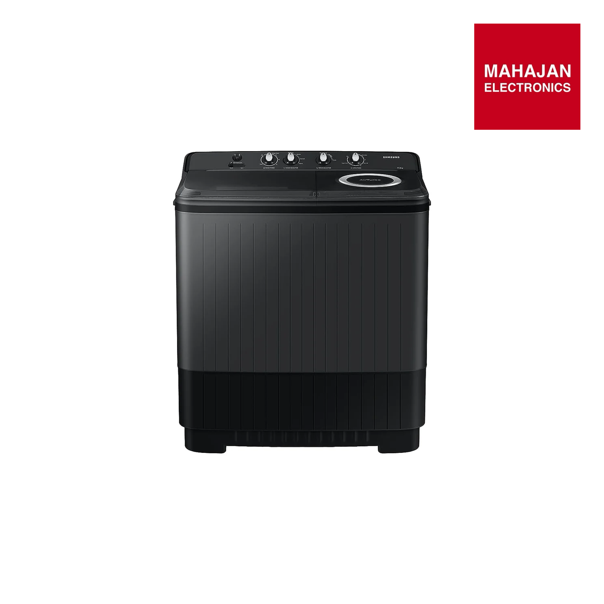 Samsung WT11A4260GD/TL 11.5 Kg Semi-Automatic Top Load Washing Machine Appliance (Dark Gray) Mahajan Electronics Online