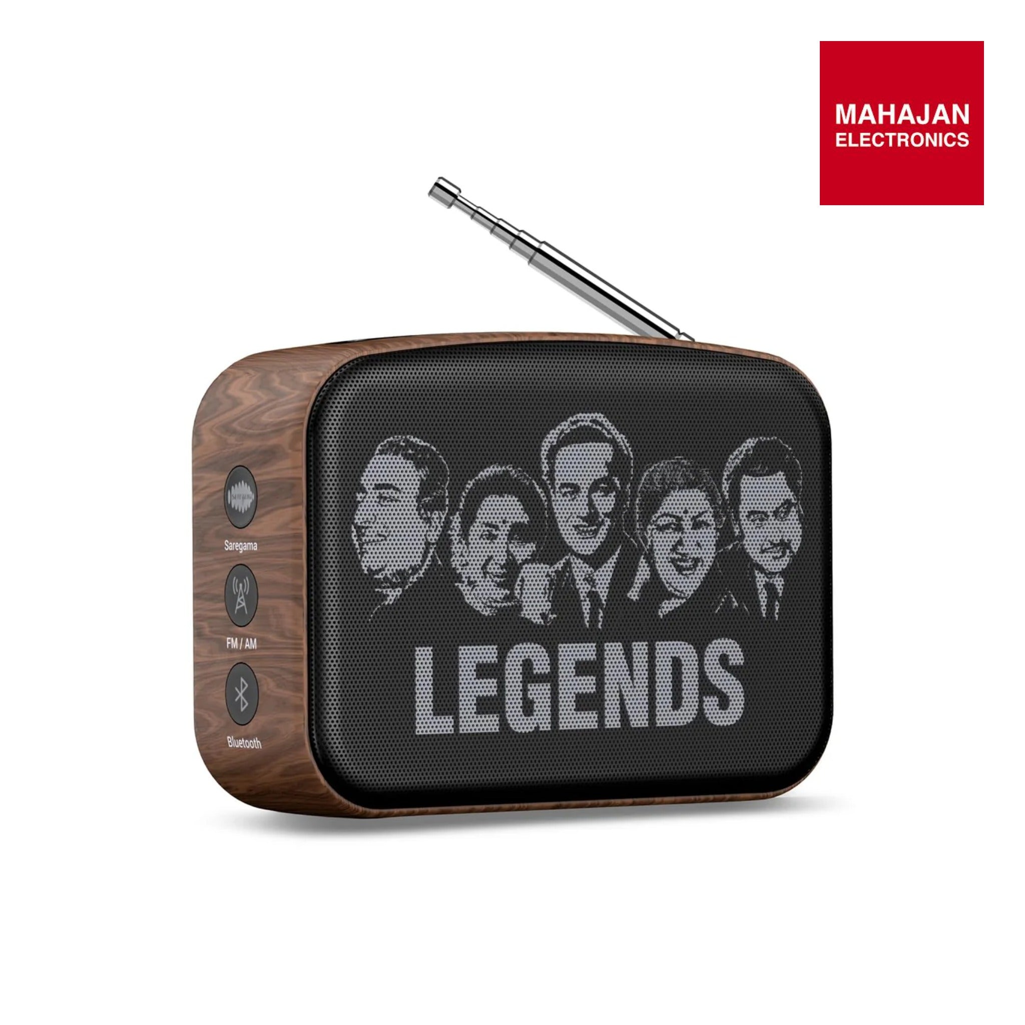 Saregama Carvaan Mini Hindi - Music Player with 401 Pre-Loaded Retro Songs, Bluetooth/FM/AM/AUX, Type-C Charger (Oakwood Brown)-Online Mahajan Electronics