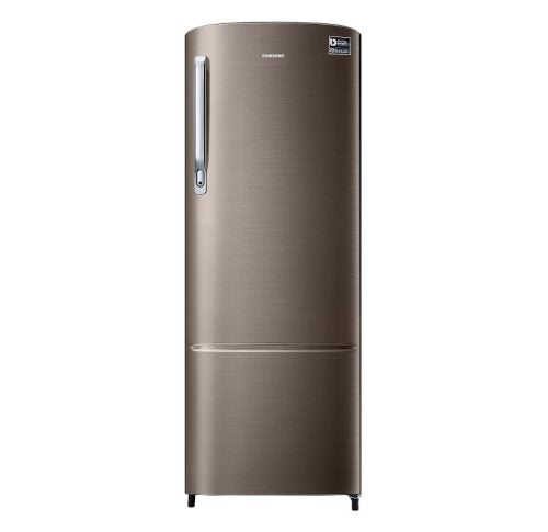 Samsung RR26C3733DX/HL 246L 3 Star Inverter Direct-Cool Single Door Refrigerator with Digital Inverter, Toughened Glass Shelves – Luxe Brown