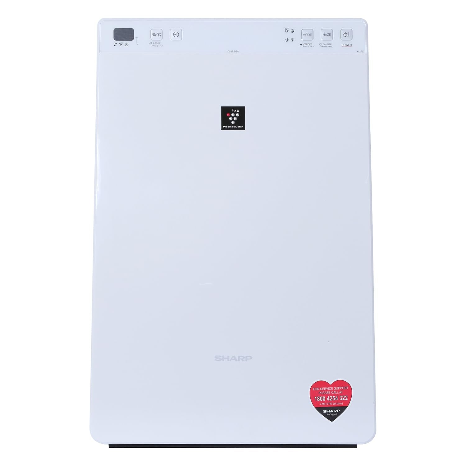 Sharp Plasmacluster Air Purifier with Humidification KC-F30E-W | Covers up to 226 Sq. Ft. | True HEPA + Activated Carbon + Plasmacluster Ion | Dual Purification | Buy Online at Mahajan Electronics Delhi NCR