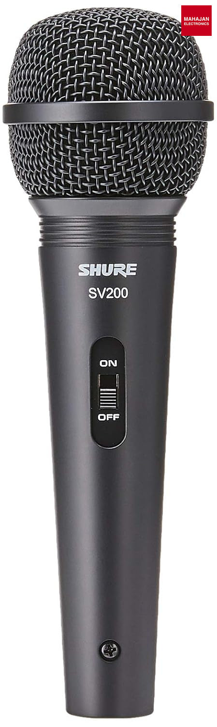 Shure SV200-Q Vocal Microphone Black – Mahajan Electronics Online.