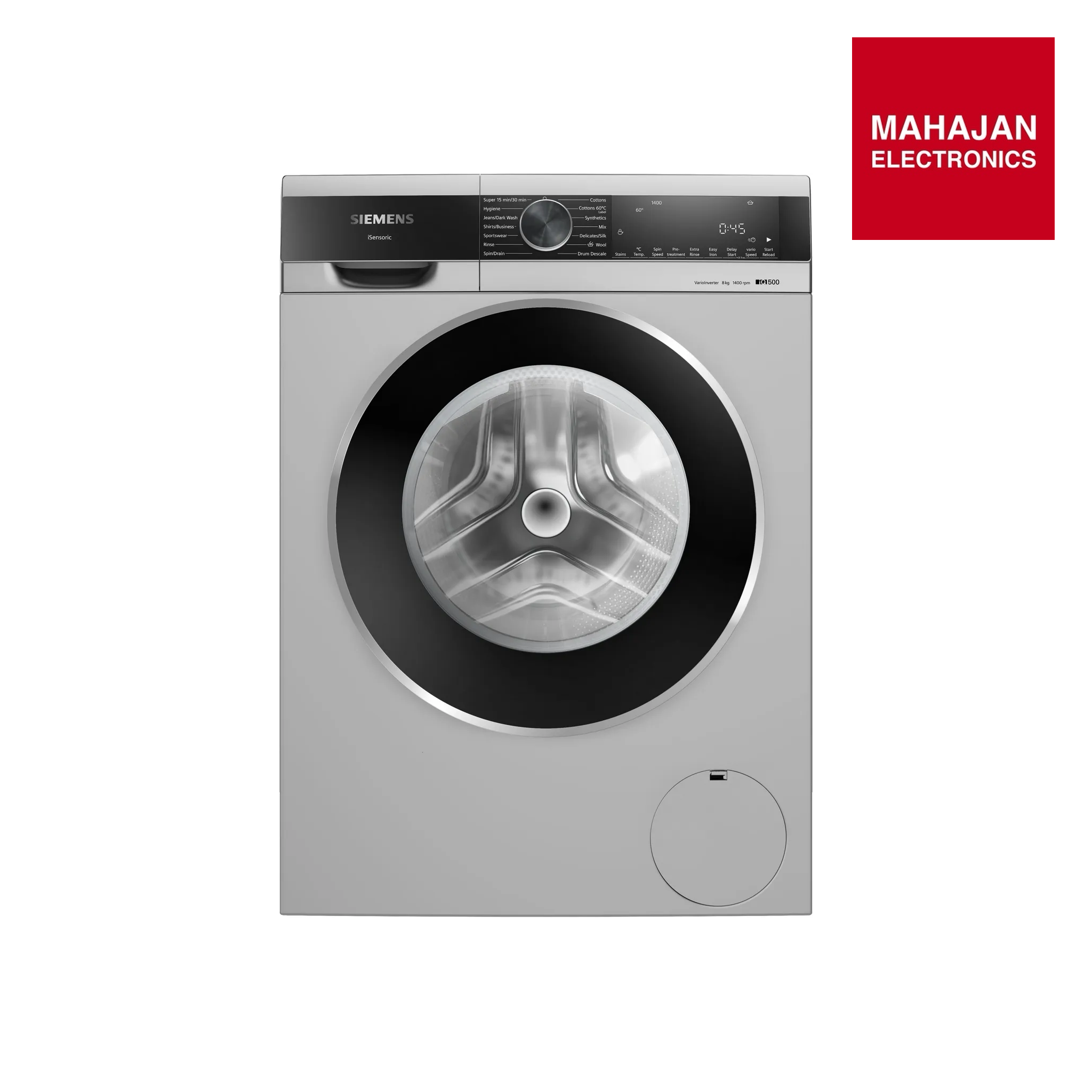 Siemens WG34A20SIN iQ500 8 Kg Front Load Washing Machine 1400 RPM | Mahajan Electronics