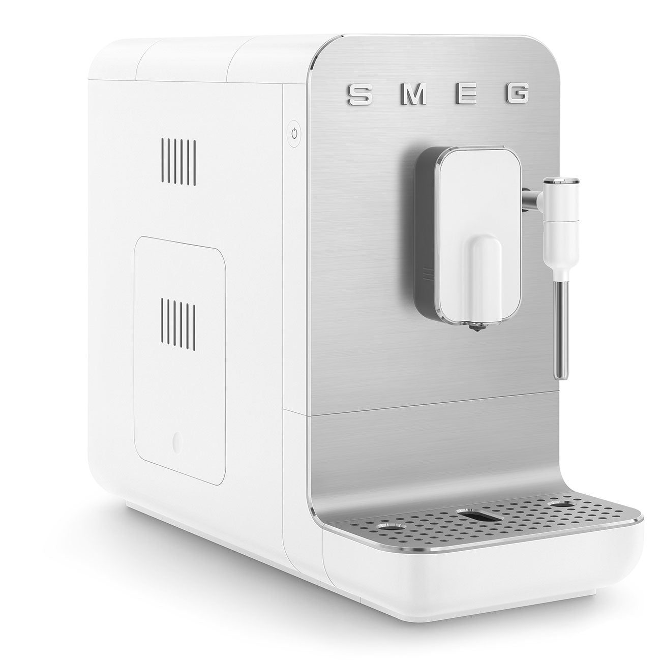Smeg BCC12WHMEU White Automatic Coffee Machine, Original Italian Brand, One Touch Direct Bean to Cup, 6+ Hot & Cold Coffee Options, SS Steam Wand for Milk Coffee, Smart Touch Control, 19 Bar Pressure-Online Mahajan Electronics