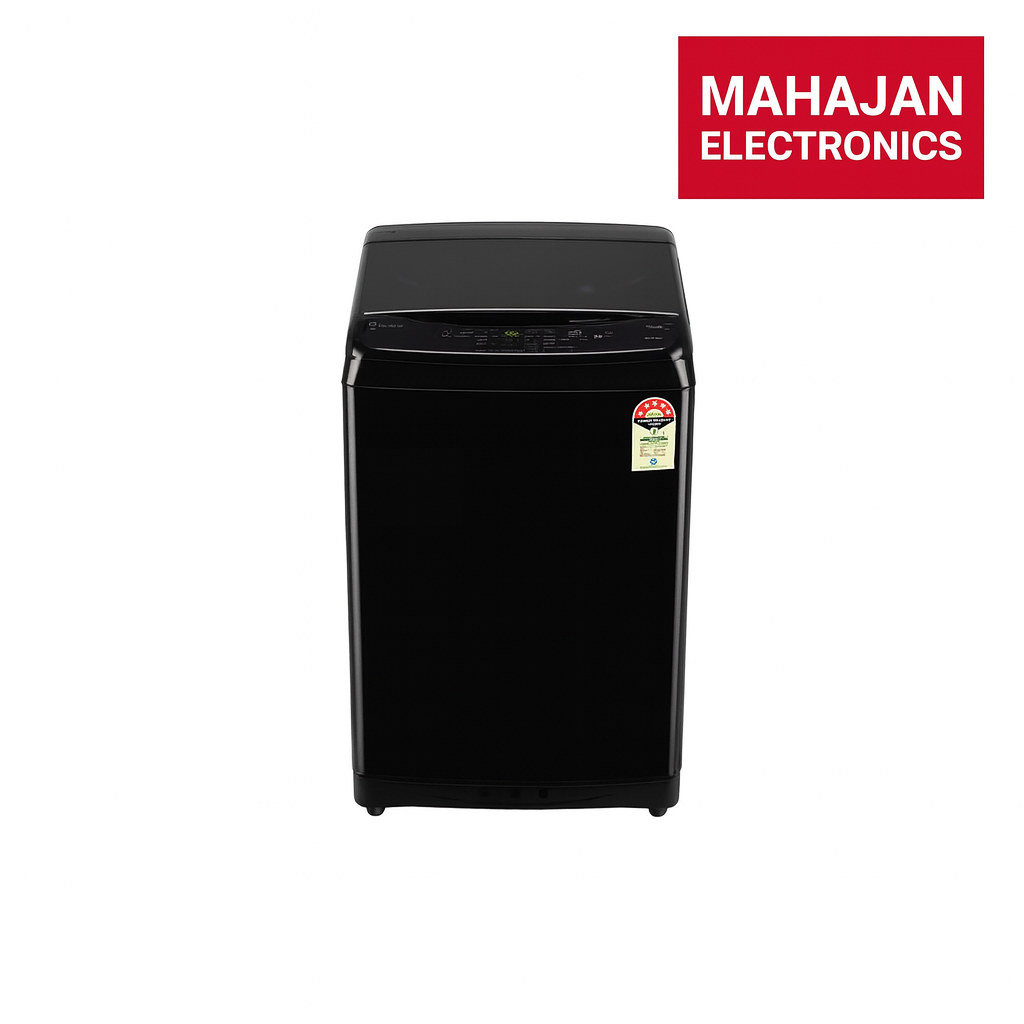LG T90V4OB1S 9Kg Top Load Washing Machine, In-Built Heater, Onyx Black Mahajan Electronics Online