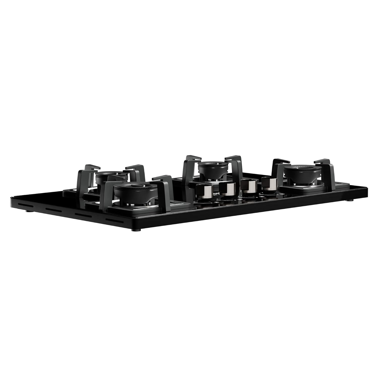 Crompton TAB-SUHB784-MBL SuperSlim Hobs HalfBrass 78cm 4 Burners Midnight Black - Mahajan Electronics Online