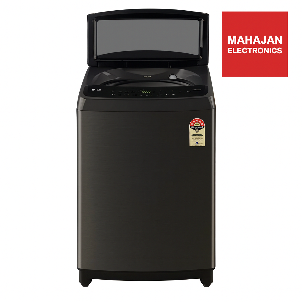 LG THD10SWP 10 Kg Inverter Wi-Fi Top Load Washing Machine (Platinum Black) Steam, TurboWash, Motion DD