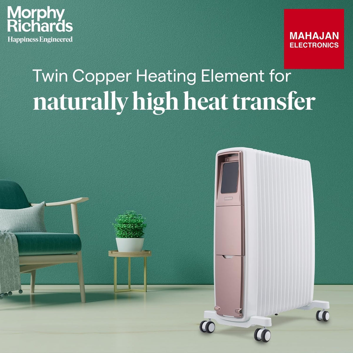Morphy Richards Thermore Xr Zero Digital 15 Fins Oil Free Radiator Room Heater – Mahajan Electronics Online.