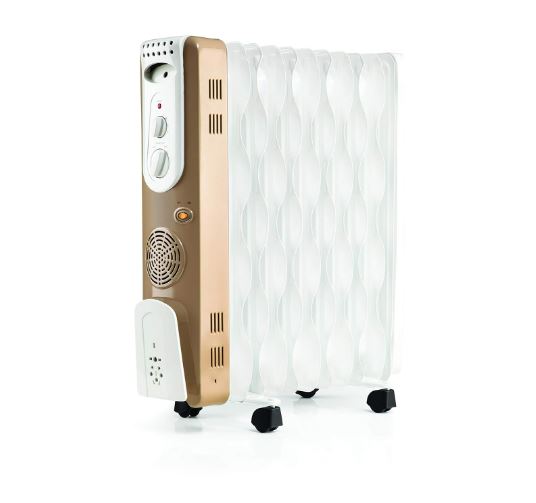USHA OFR 3611FS PTC 2500-Watt Oil Filled Radiator (White) 11fin - Mahajan Electronics Online