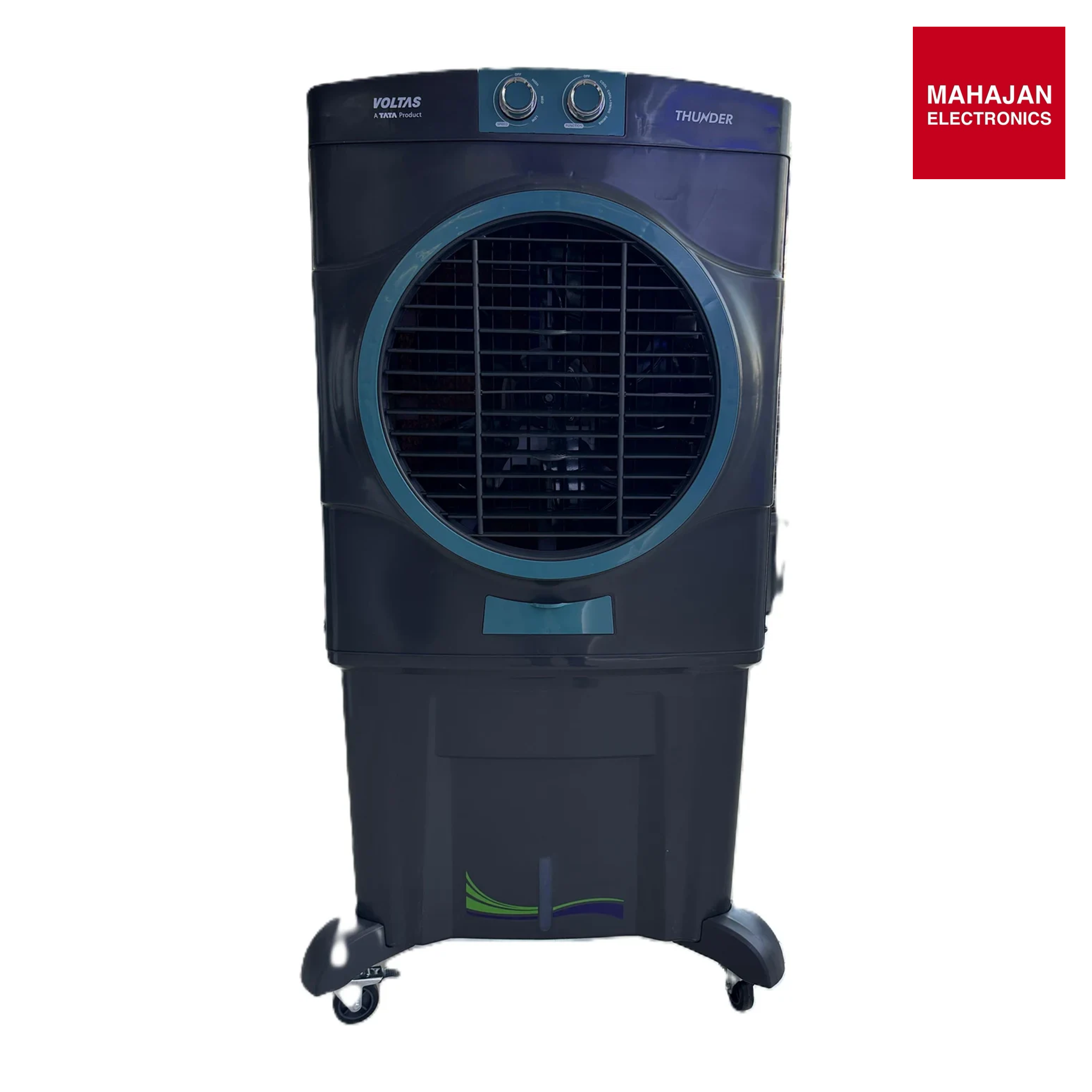 VOLTAS Thunder 110 Litres Desert Air Cooler with Thermal Overload Protection (3 Speed Control, Dark Grey) mahajan electronics online