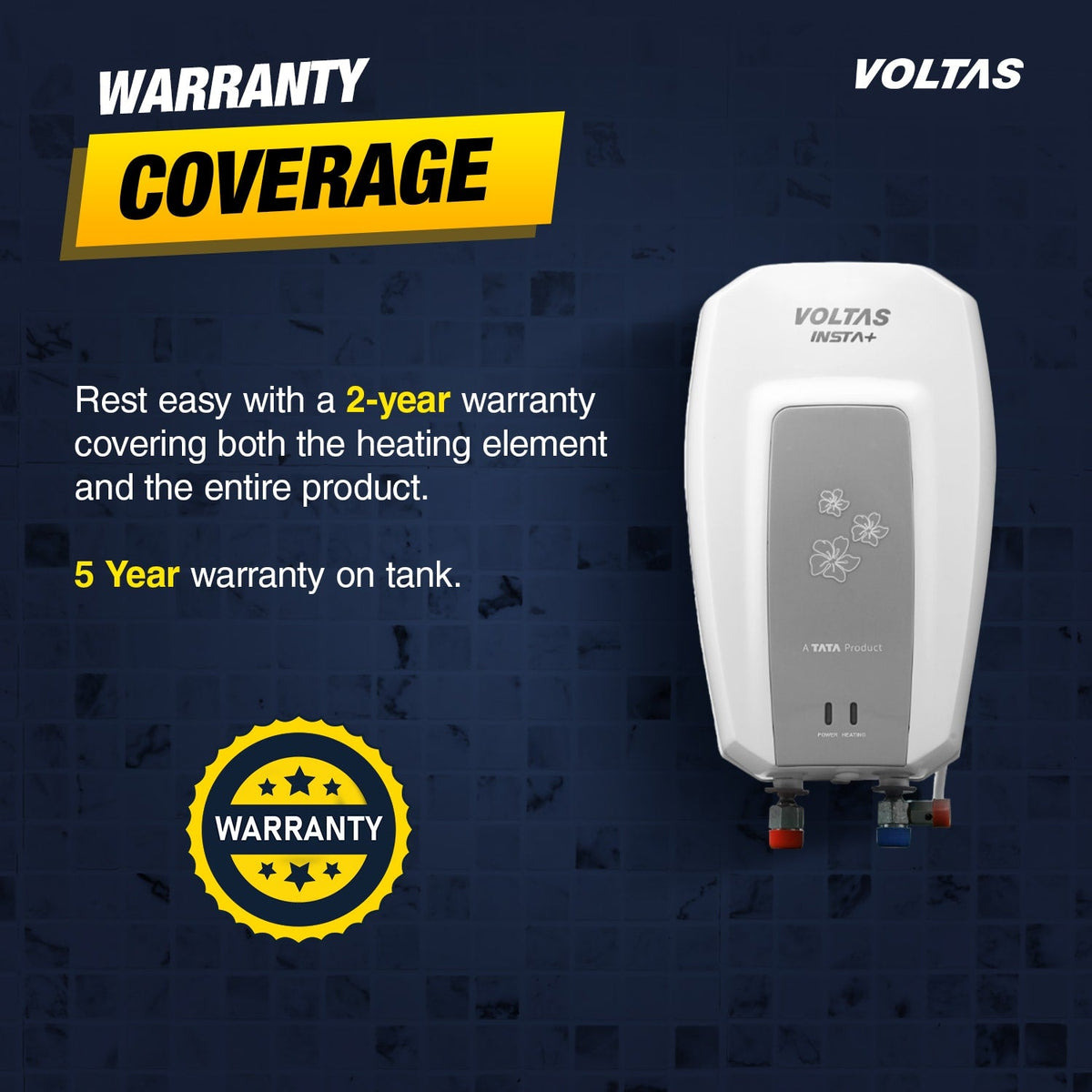 Voltas Insta+ 3L 4500W Instant Water Heater