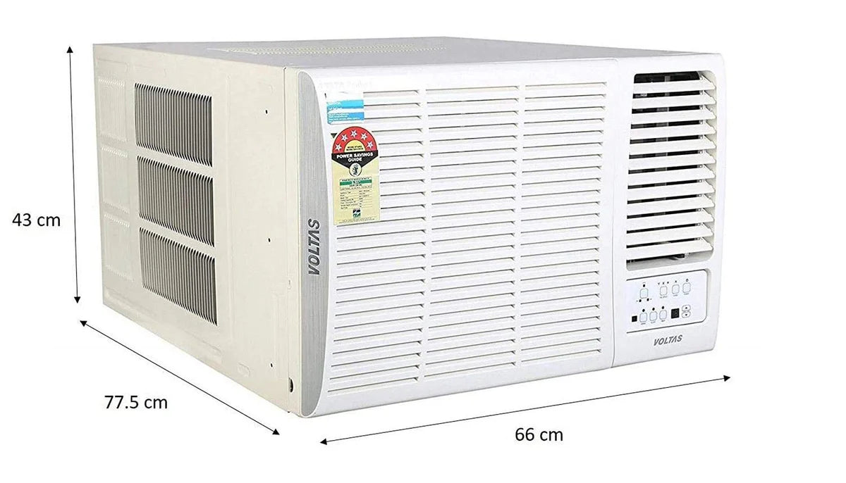 Voltas 183Inv Elite (2026 Series) 1.5 Ton 5 Star Inverter Window AC – Copper Condenser, Turbo Cooling, High Ambient Cooling up to 52°C, R32 Refrigerant-Online Mahajan Electronics