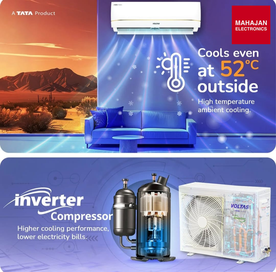 Voltas 183Inv Vertis Zenith Gold-1 1.5 Ton 3 Star Inverter Split AC (2026 Series)-Online Mahajan Electronics – Mahajan Electronics Online.