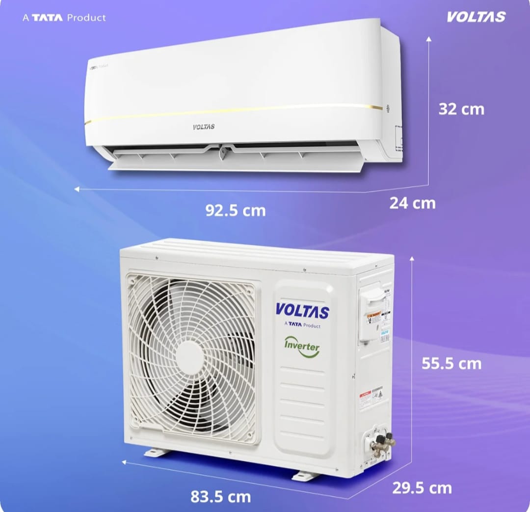 Voltas 183Inv Vertis Zenith Gold-1 1.5 Ton 3 Star Inverter Split AC (2026 Series)-Online Mahajan Electronics